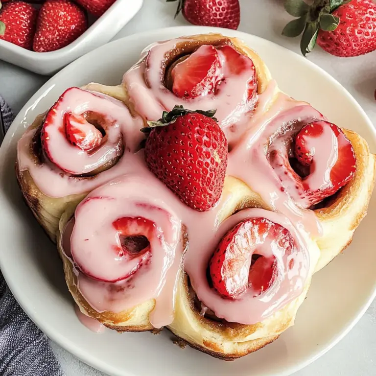 Strawberry Cinnamon Rolls