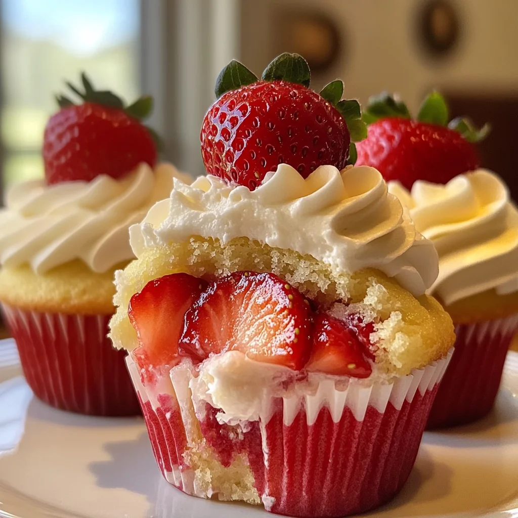 Strawberry Shortcake Cupcakes