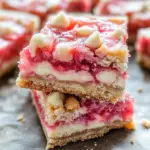 Strawberry White Chocolate Gooey Bars