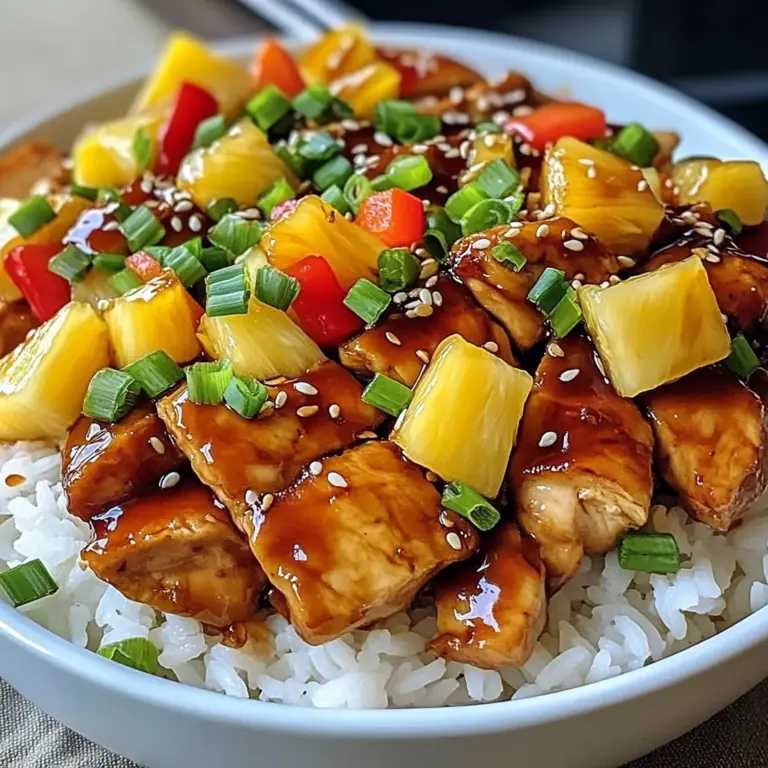 Teriyaki Pineapple Chicken Bowls: A Flavorful Delight!