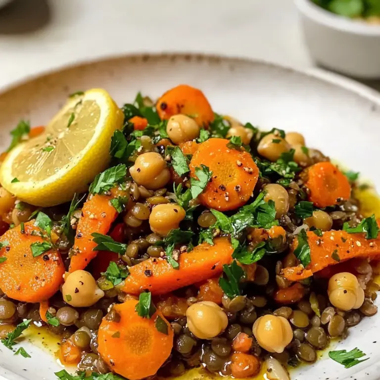 Warm Chickpea and Lentil Salad with Carrots: A Tasty Delight!