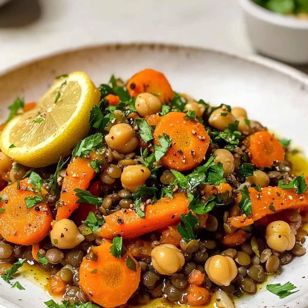 Warm Chickpea and Lentil Salad with Carrots: A Tasty Delight!
