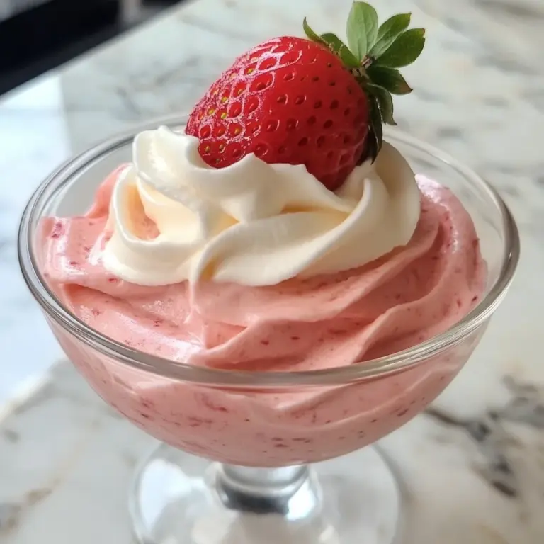 4-Ingredient Strawberry Mousse – So Light, So Dreamy!