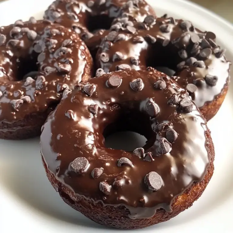 Baked Chocolate Glazed Donuts