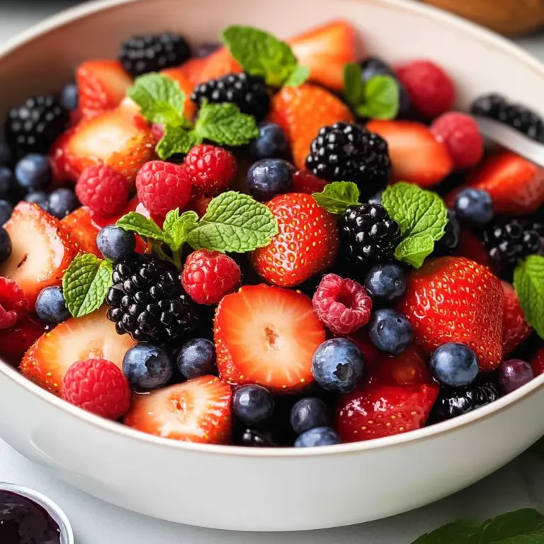 Berry Salad with Mint