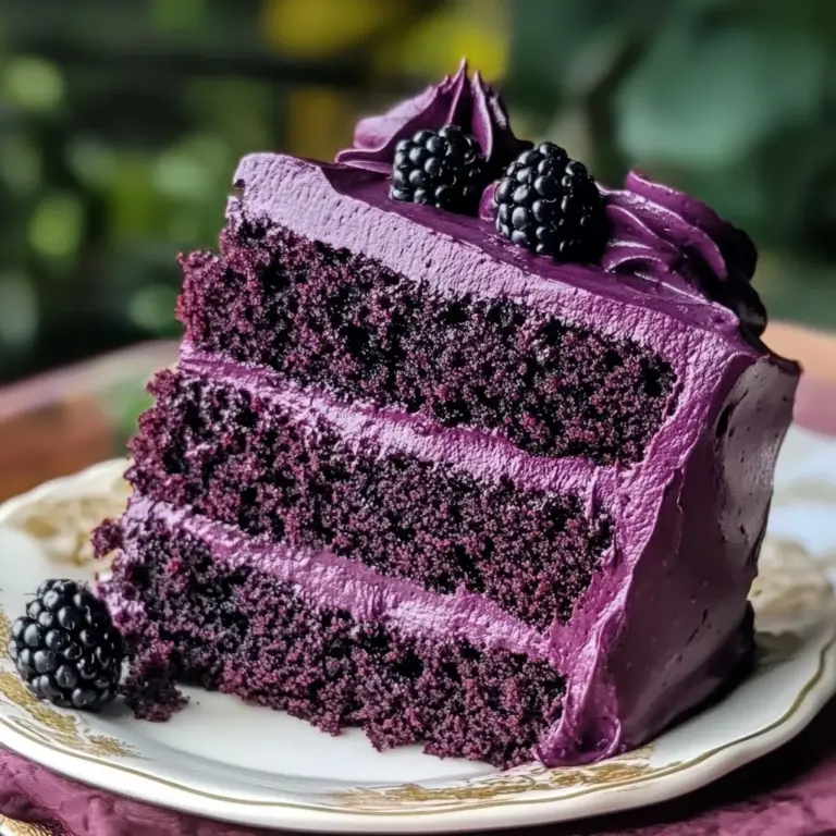 Blackberry Velvet Cake