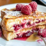 Brioche French Toast with Creamy Raspberry Cheesecake