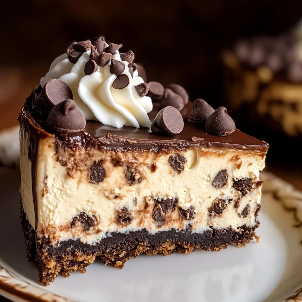 Chocolate Chip Cookie Dough Cheesecake