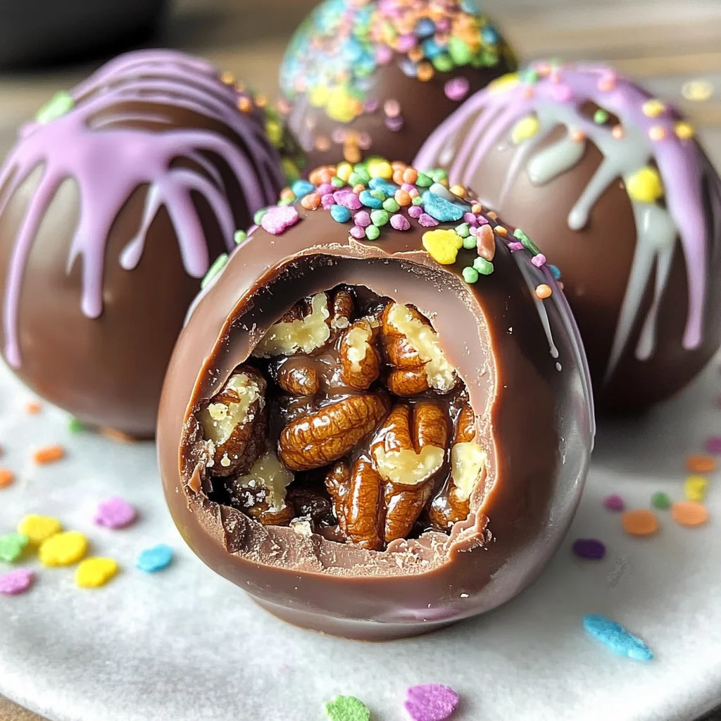 Chocolate Turtle Easter Eggs