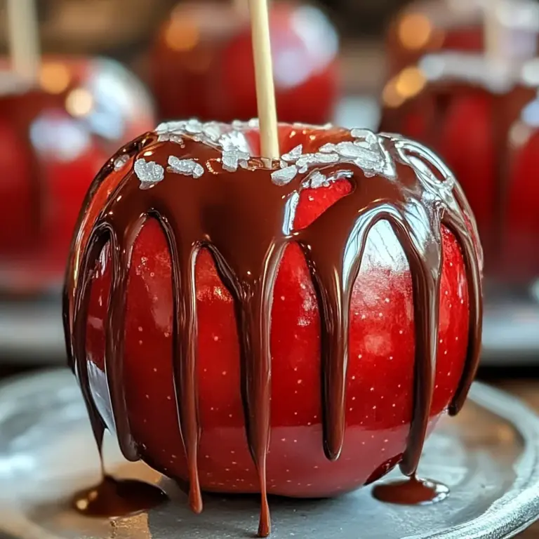 Classic Red Candy Apples Drizzle