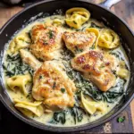 Creamy Parmesan Chicken and Spinach Tortellini