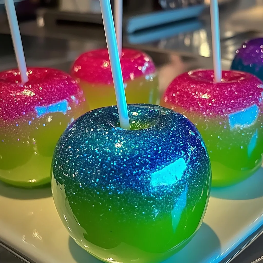 Create Irresistible Dark Jolly Rancher Candy Apples Today!