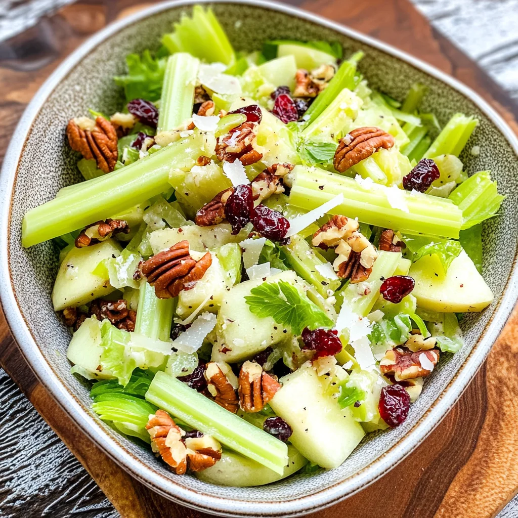 Crisp Apple Celery Salad with Maple-Dijon Dressing