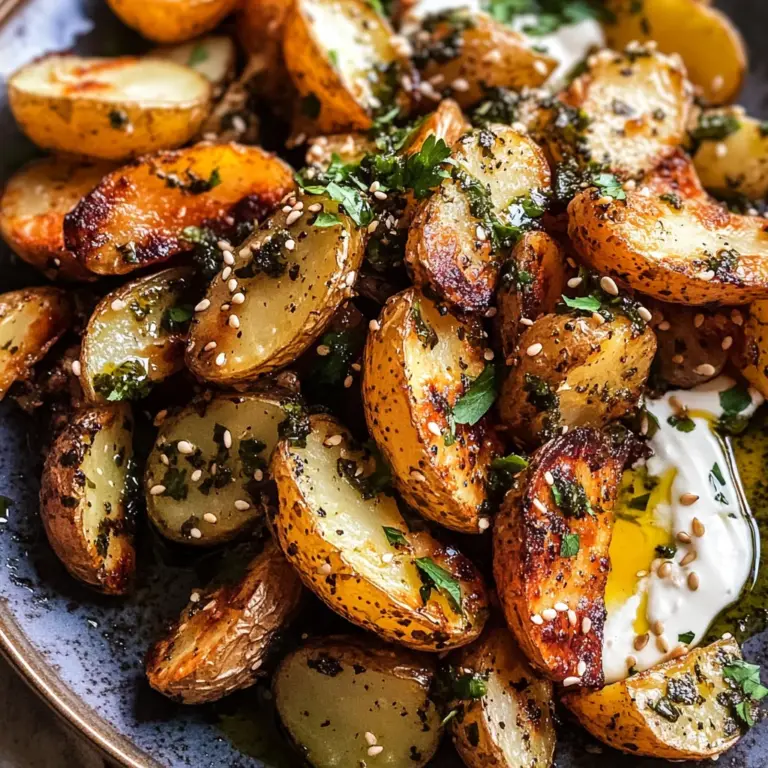 Crispy Oregano Roasted Potatoes with Creamy Feta Sauce