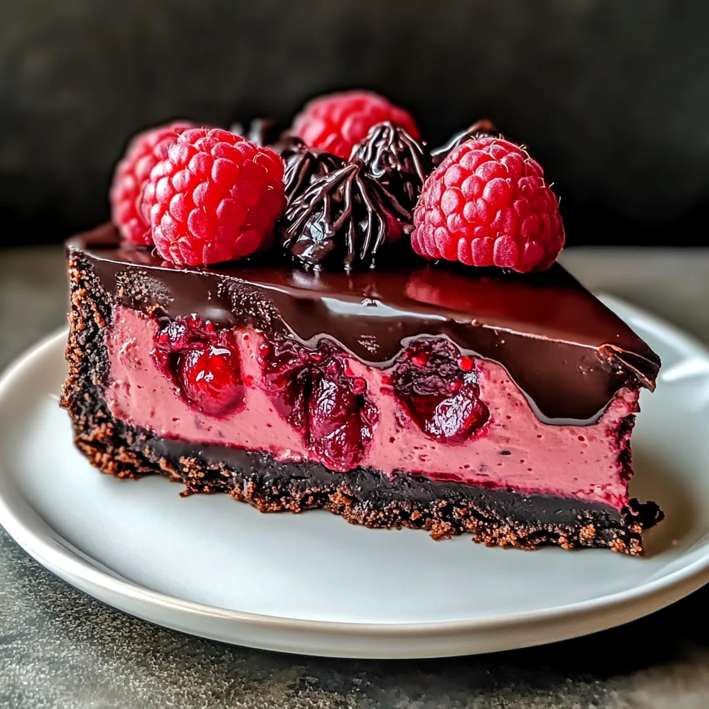 Decadent Dark Chocolate Raspberry Cheesecake You'll Adore