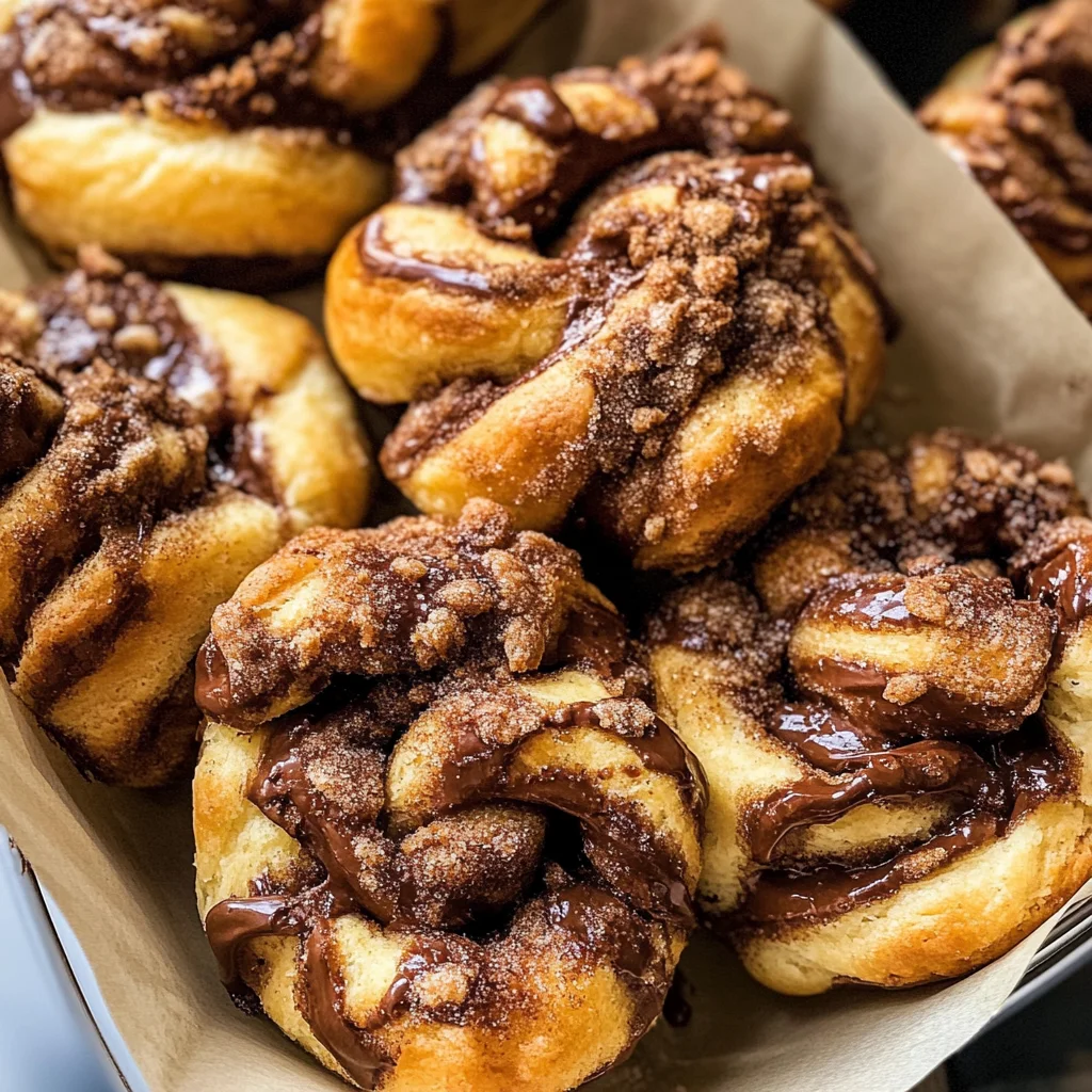 Easy Chocolate Cinnamon Crunch Knots