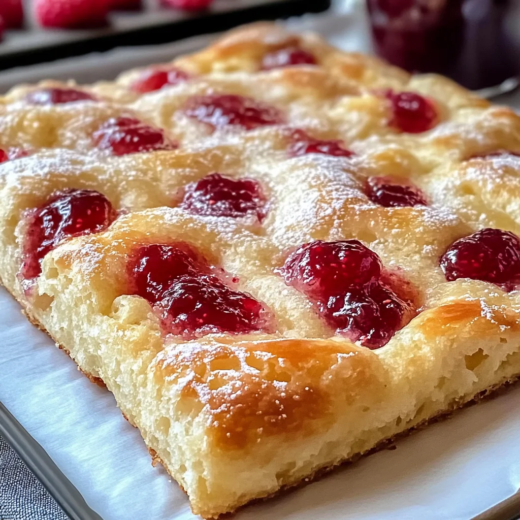 Homemade Jam Donut Focaccia: Sweet Bliss for Brunch Lovers