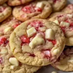 Irresistible Valentine’s Strawberry White Chocolate Cookies