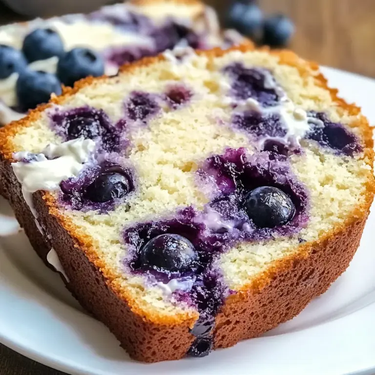 Moist Blueberry Cream Cheese Loaf You'll Love