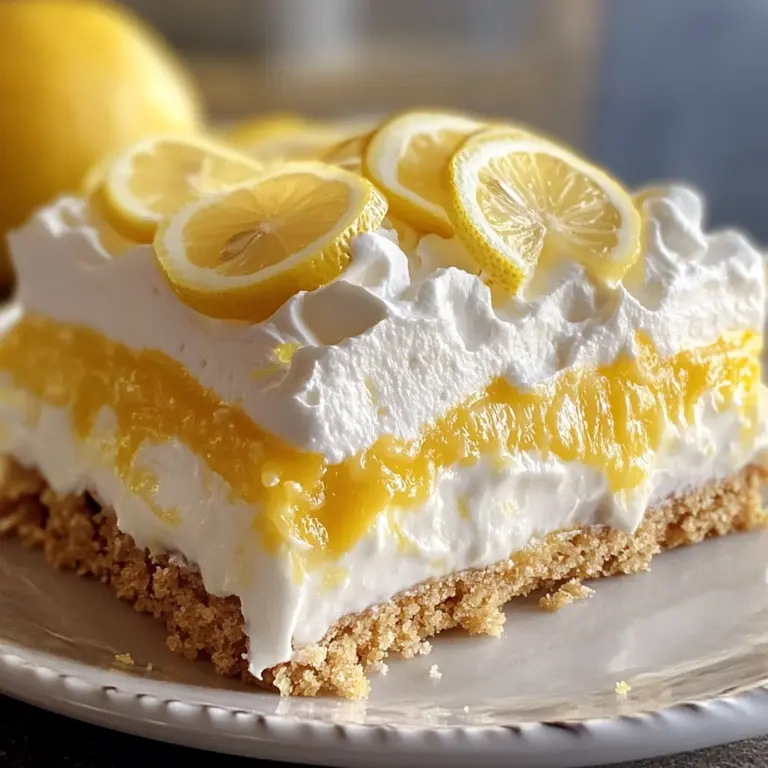 No-Bake Lemon Lasagna Dessert : Creamy, Zesty & Perfect for Spring
