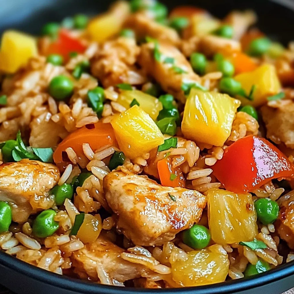 Pineapple Chicken Fried Rice