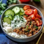 Quick Greek Ground Turkey Rice Bowls