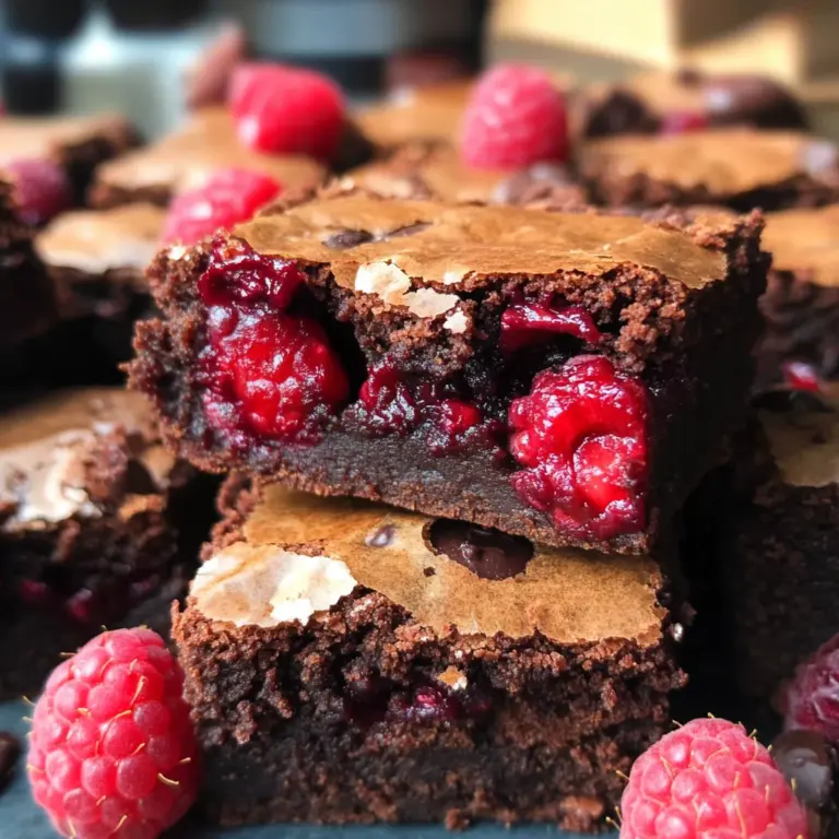 Raspberry Brownies!