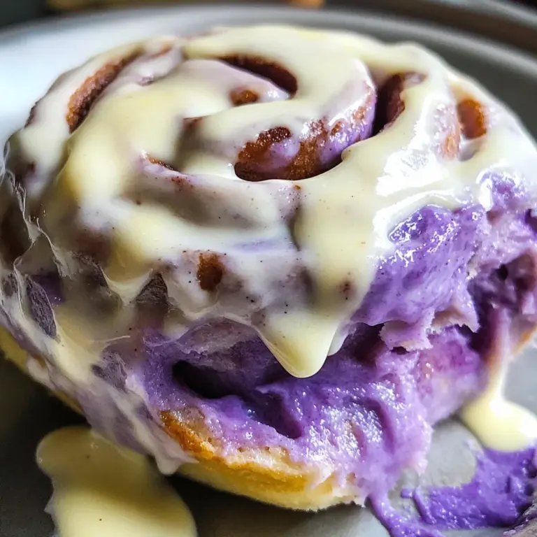 Ube Cinnamon Rolls from Scratch