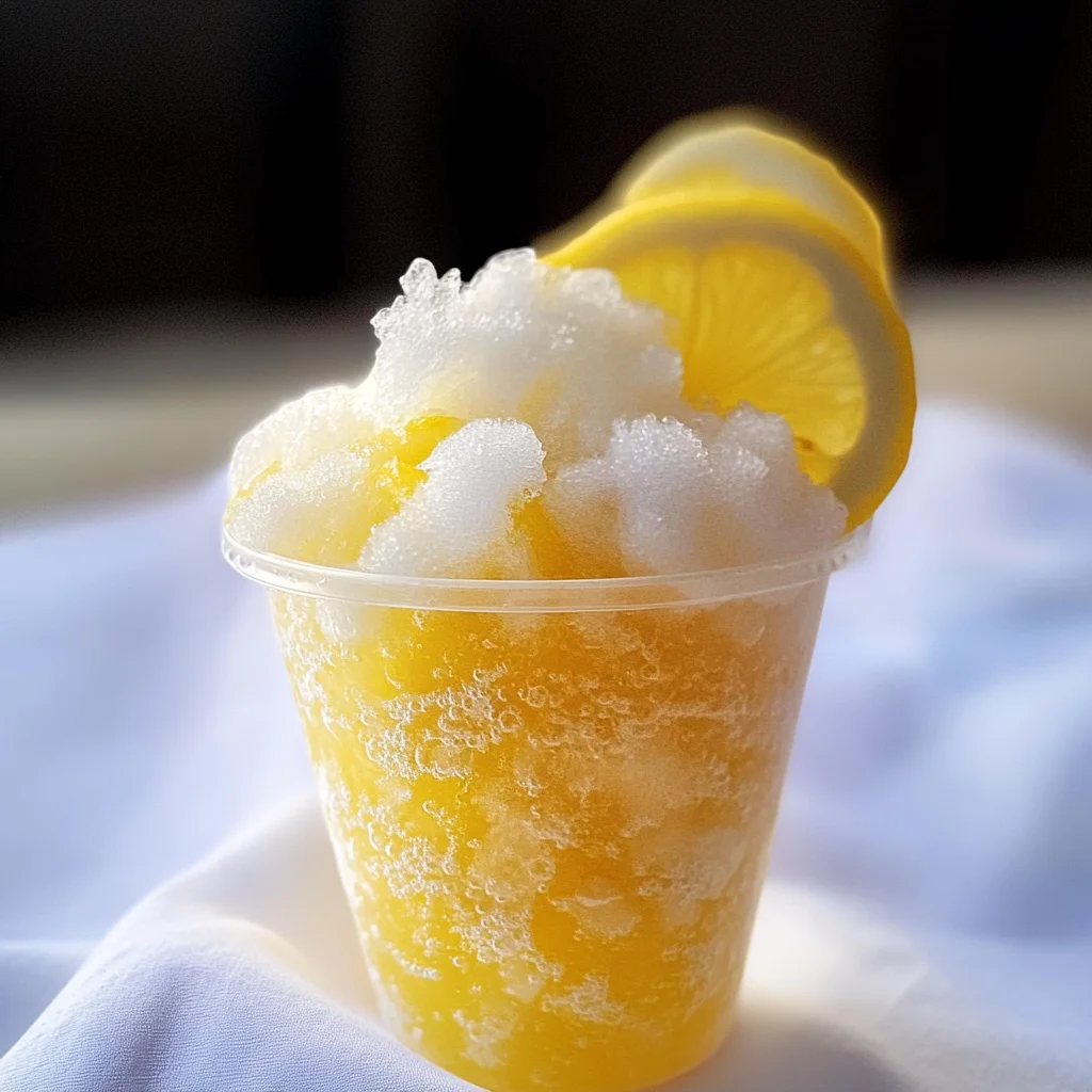 lemon juice Tonic Slush