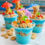 Beach Bear Pudding Cups