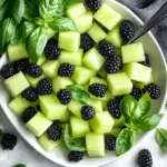 Blackberry Honeydew Salad with Basil