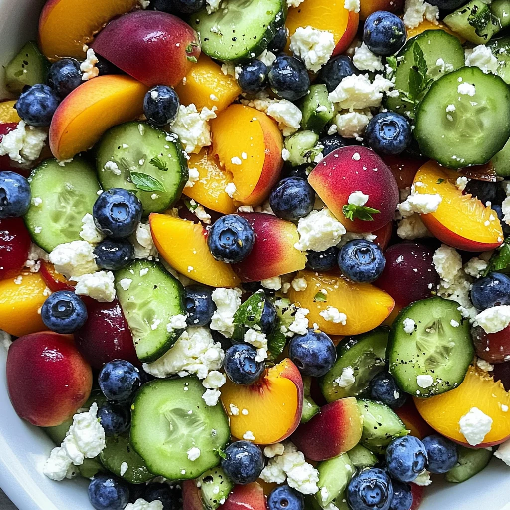 Blueberry Peach Feta Salad: A Refreshing Summer Delight
