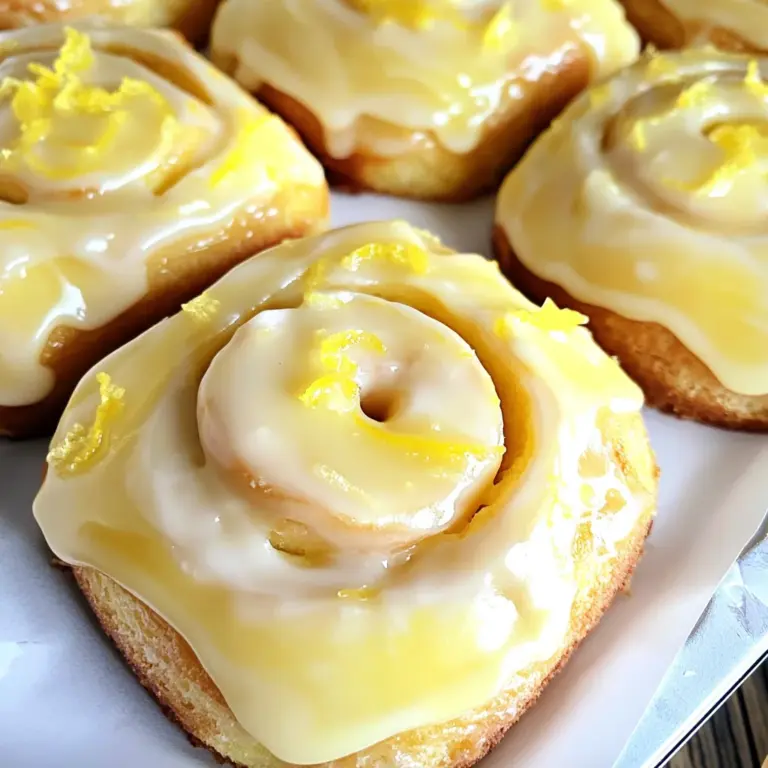Cake Mix Lemon Sweet Rolls