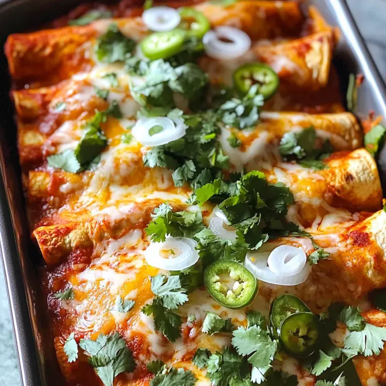 Creamy Red Chile Sauce Chicken Enchiladas