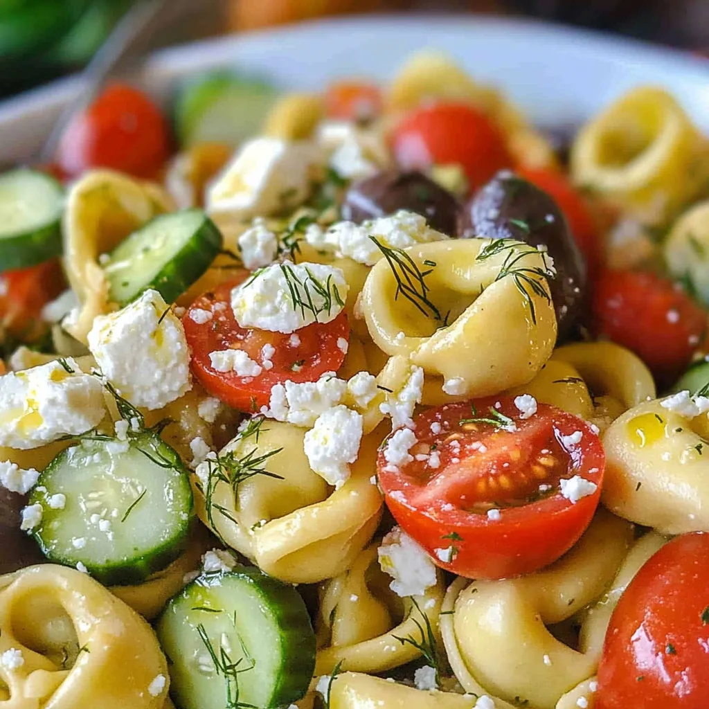 Greek Tortellini Pasta Salad