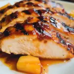 Grilled Chicken with Peach BBQ Sauce