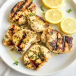 Grilled Lemon Herb Yogurt Marinated Chicken Breasts