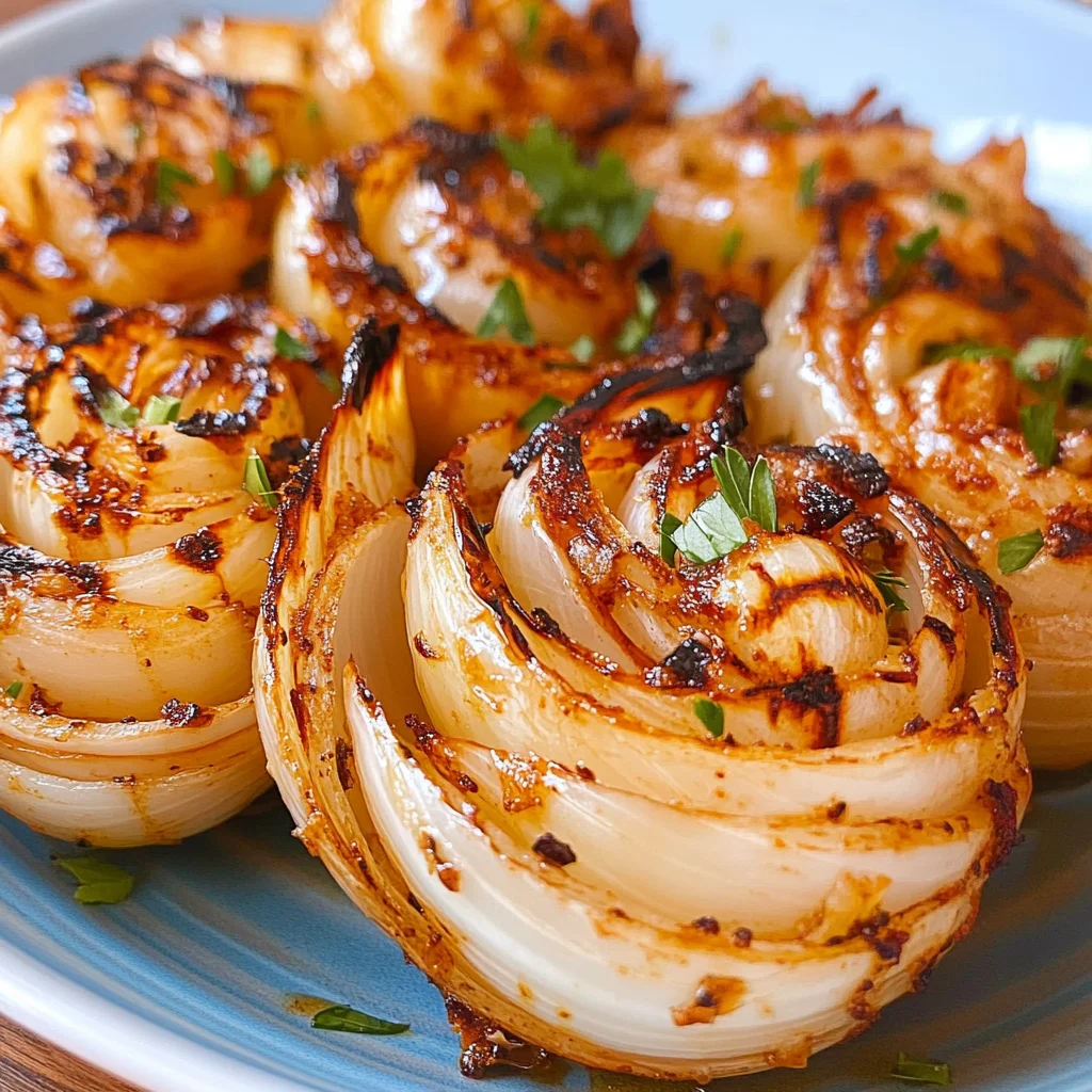 Grilled Onion Blossoms