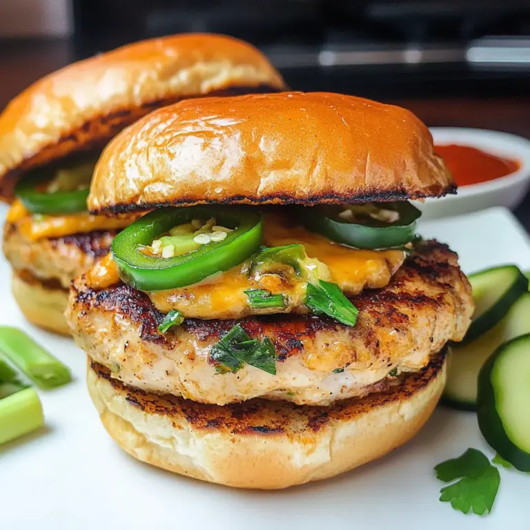 Jalapeno & Cheddar Turkey Burgers