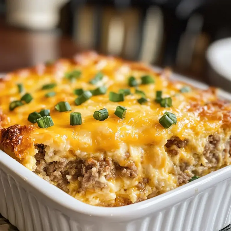 Keto Sausage Breakfast Casserole