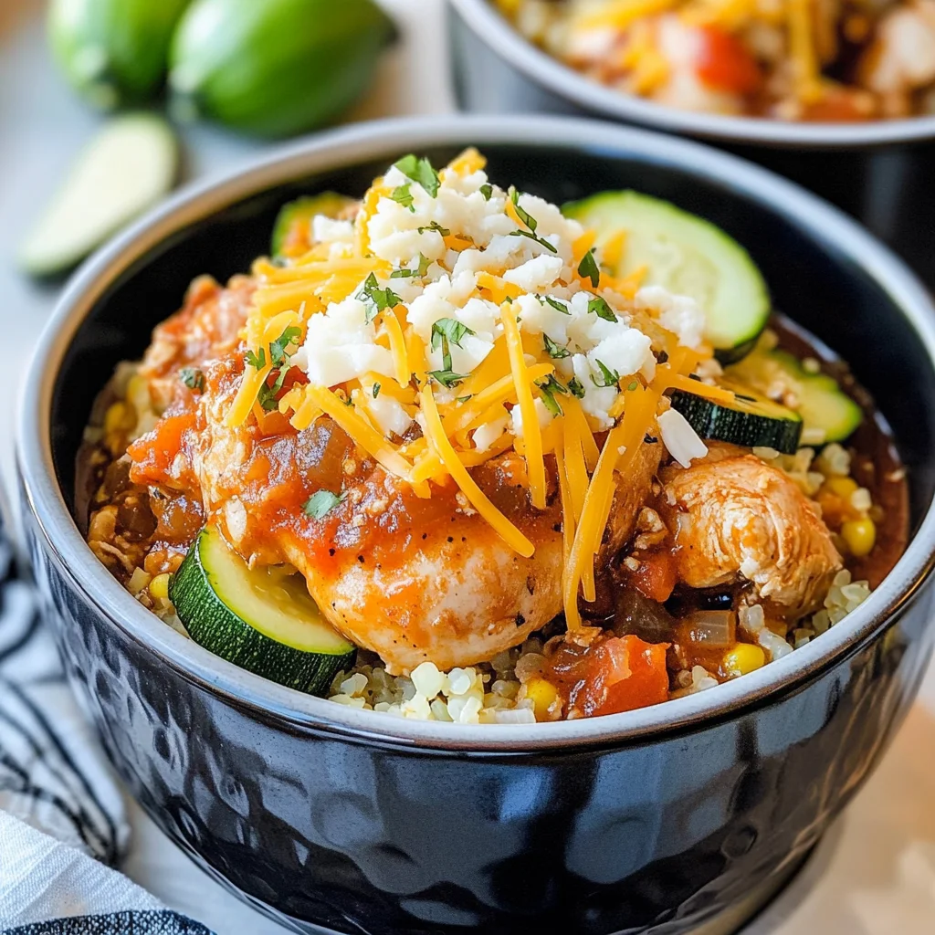 Keto Spicy Chicken and Rice Bowls in the Instant Pot