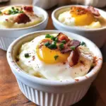 Mashed Potatoes and Eggs Breakfast Ramekins