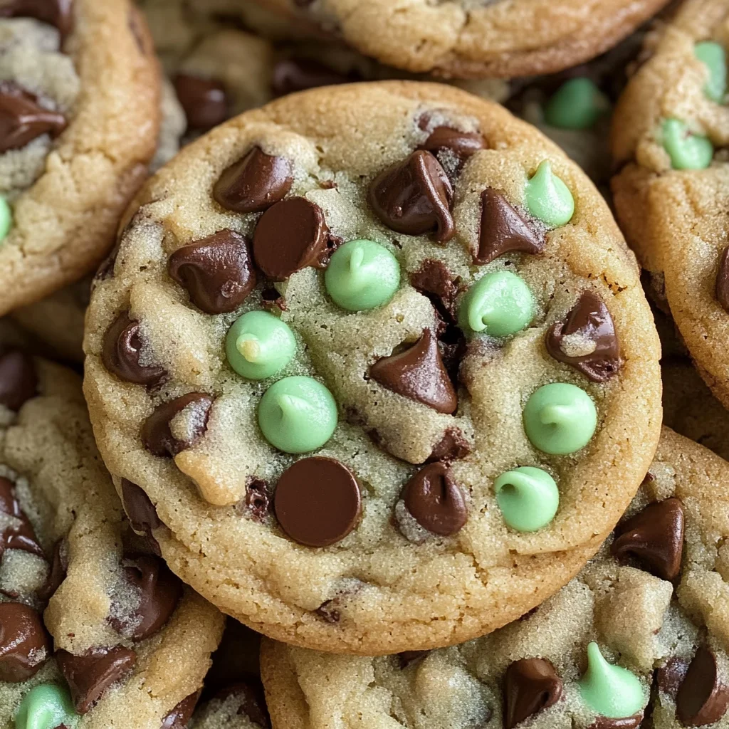 Mint Chocolate Chip Cookies