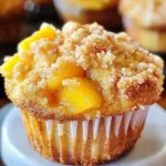 Peach Cobbler Muffins