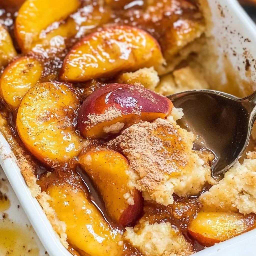 Peach Cobbler with Fresh Peaches