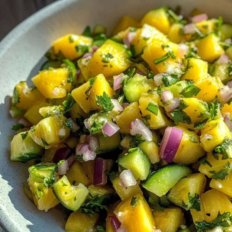 Pineapple Cucumber Salsa