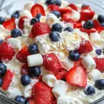 Red, White & Blue Cheesecake Salad
