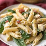 Smoked Mozzarella and Spinach Pasta Salad