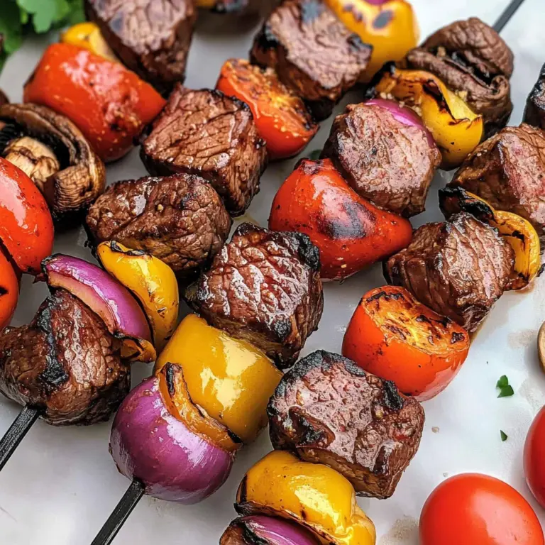 Smoked Steak Kabobs