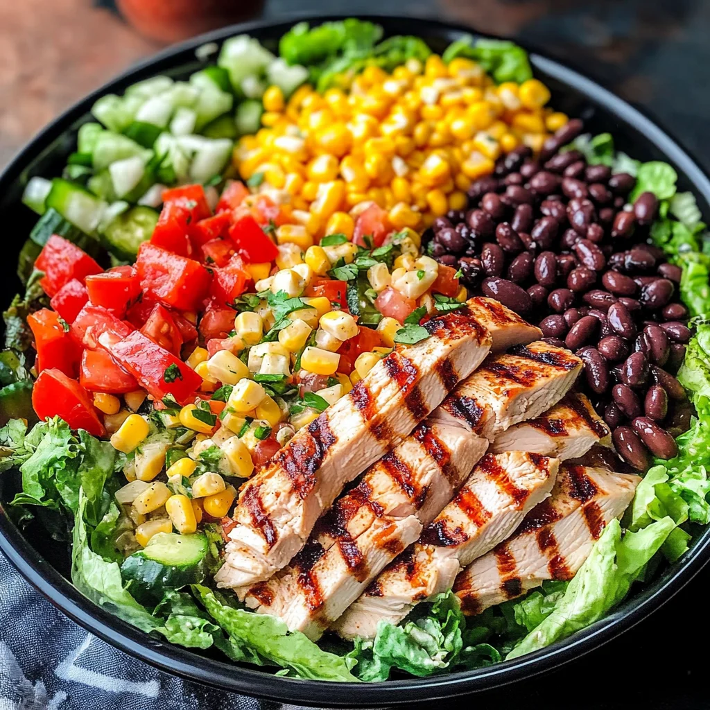 Southwest Salad with a Chipotle Ranch Dressing